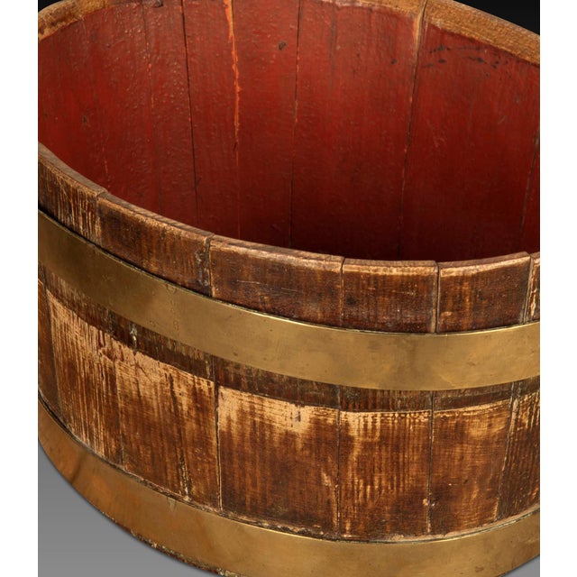 Metal Antique Folk Art Decorated Buckets, 1830, Set of 2 For Sale - Image 7 of 9