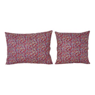 Uzbek Roller Printed Cushion Cover - A Pair For Sale