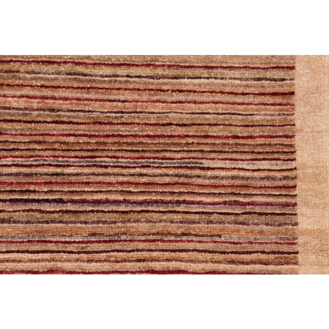 Shabby Chic Gabbeh Tan/Beige Wool Rug - 6'1'' X 8'9'' For Sale In New York - Image 6 of 10