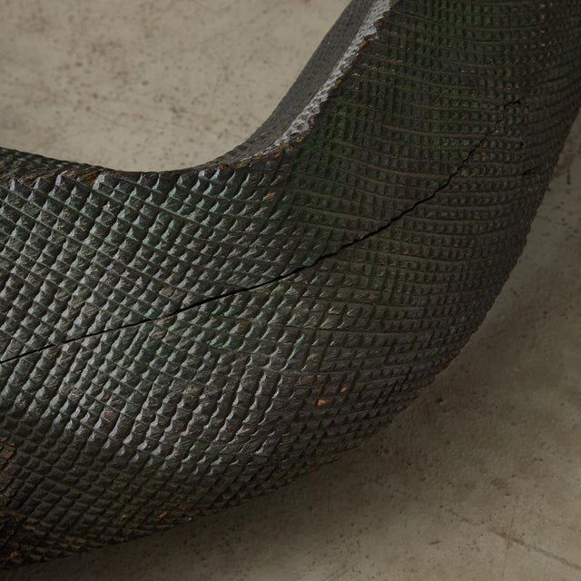 Vintage Wooden Varanus Sculpture For Sale - Image 12 of 17