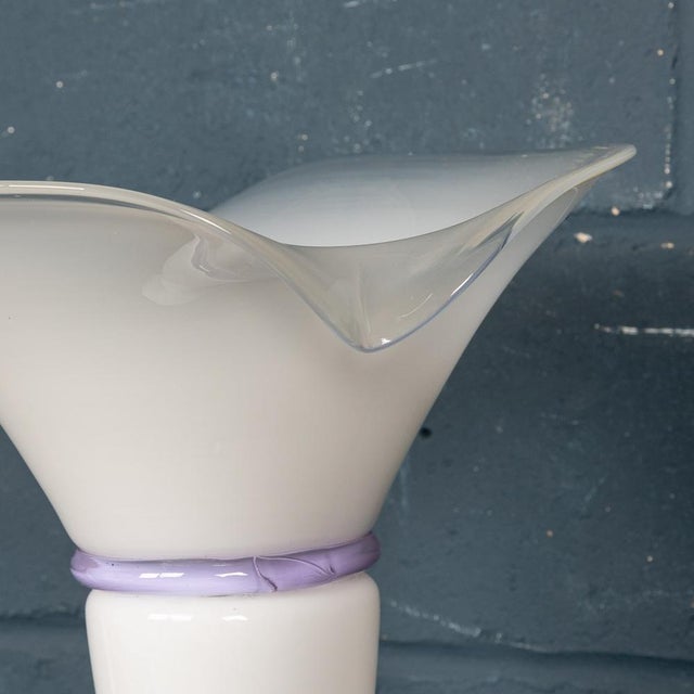 Vintage Italian Murano Glass Table Lamp, 1990 For Sale - Image 6 of 12