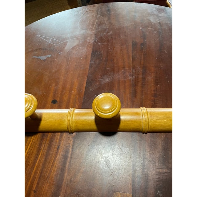 English 19thc Century Style Faux Bamboo Coat Rack For Sale - Image 3 of 9
