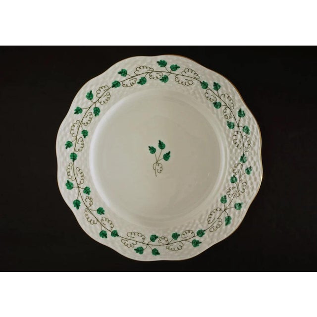Ceramic Late 20th Century Herend Porcelain Sabina Vert SABV Cup Saucer Plate Set- 3 Pieces For Sale - Image 7 of 9