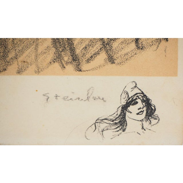 Théophile Alexandre Steinlen, Officers with a Pipe and a Rose, 1915, Lithograph For Sale - Image 5 of 8