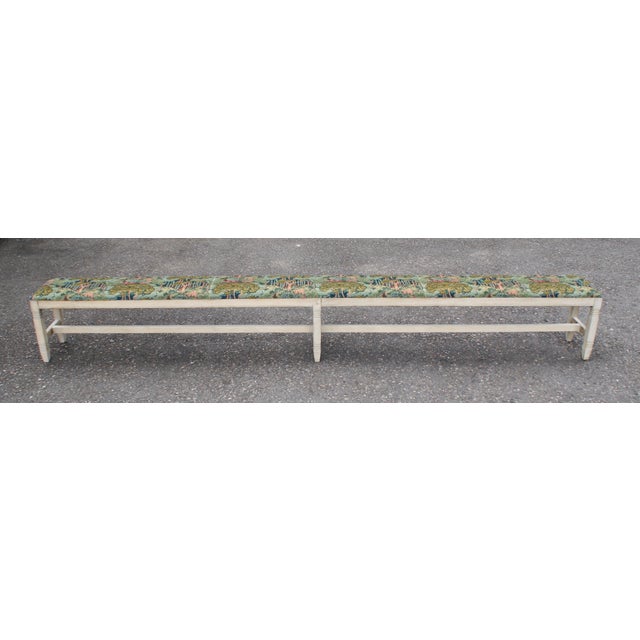 Antique Bleached Oak School Bench, 1920 For Sale - Image 10 of 10