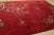 Textile 1920s Ruby Red Floral Antique Chinese Art Deco Carpet 9' X 12 Knotted Wool Rug For Sale - Image 7 of 10