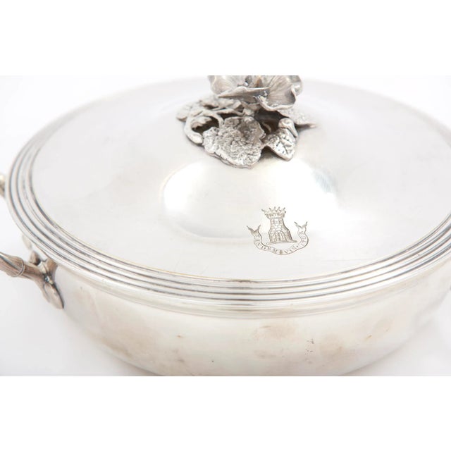 Christofle Vintage French Silverplate Covered Dish For Sale - Image 4 of 13