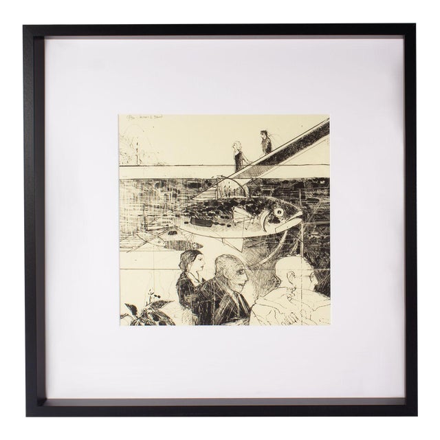 1989 “Profiles” Lithograph Print by James G. Davis For Sale