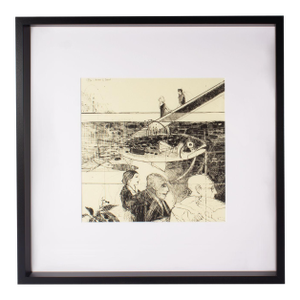 1989 “Profiles” Lithograph Print by James G. Davis