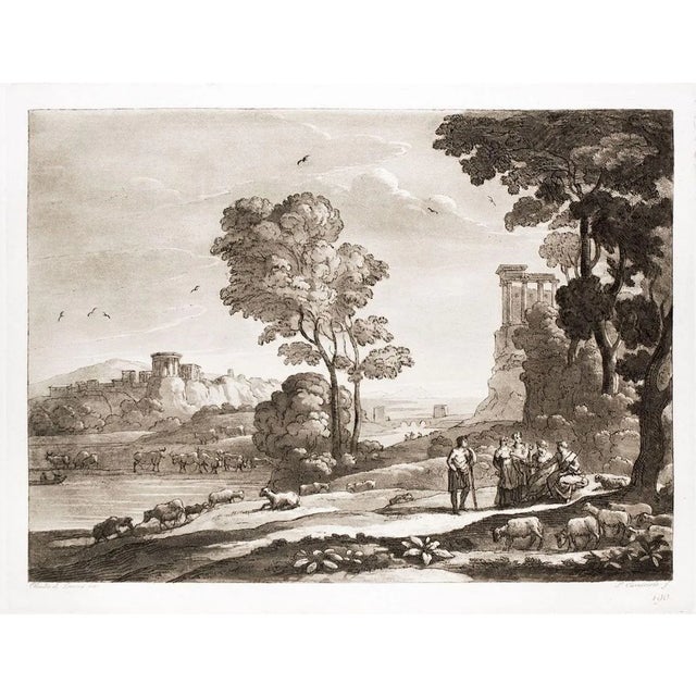 Liber Veritatis - Original B/W Etching after Claude Lorrain - 1815 1815 For Sale