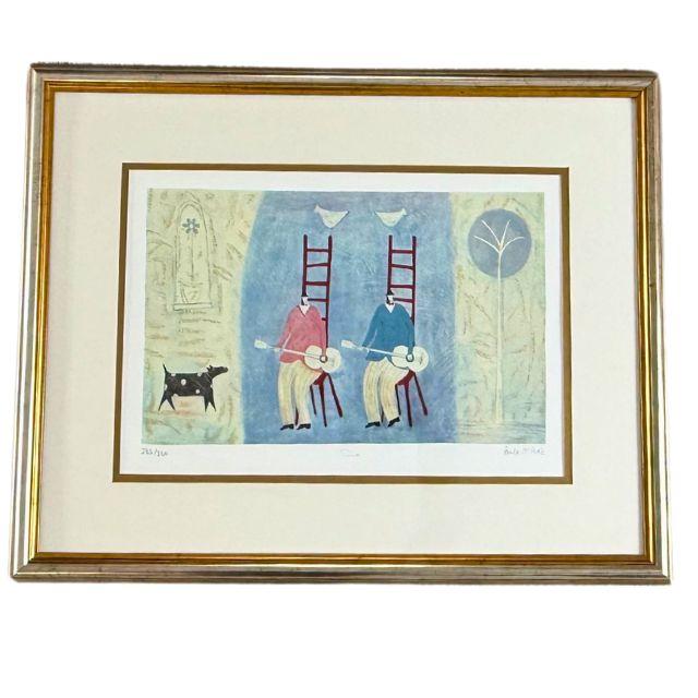 Cornflower Blue Paula McArdle, Limited Edition Print, "Duo", Signed and Numbered For Sale - Image 8 of 10