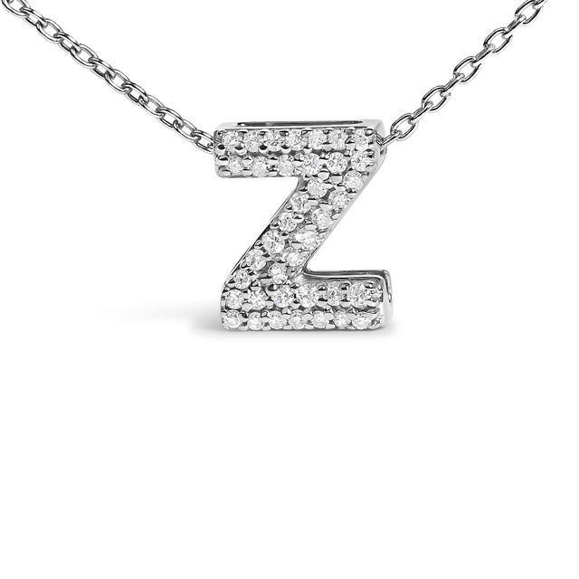 Elegance meets personalized charm in this exquisite pendant, meticulously crafted from radiant 10K white gold with a...