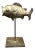 Large Brass Fish on Stand For Sale