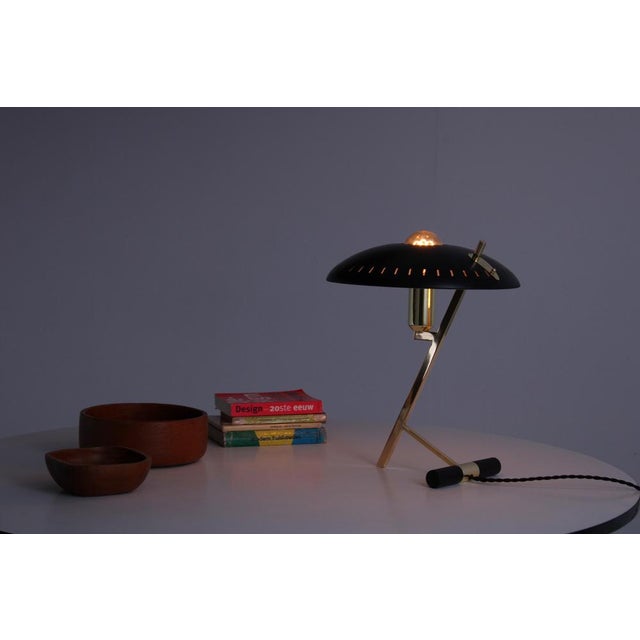 Decora Z Table Lamp in Brass by Louis Kalff for Philips, 1950s For Sale - Image 16 of 18