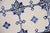 Antique 1920s Portuguese Art Deco Tiles Cobalt Blue Floral Crosses Set of 16 For Sale - Image 13 of 14