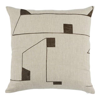 Schumacher X Poter Teleo Circuit 22" Pillow in Carbon For Sale