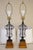 1930s French Empire Neoclassical Wire Urn Cage Brass Wood Table Lamps - a Pair For Sale - Image 10 of 11