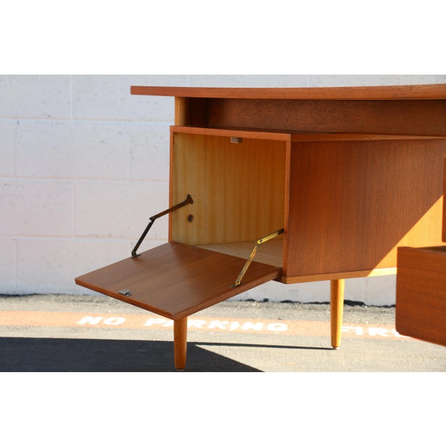 Denmark 1960’s Mid-Century Modern Writing Desk Attributed to Arne Vodder For Sale - Image 9 of 12