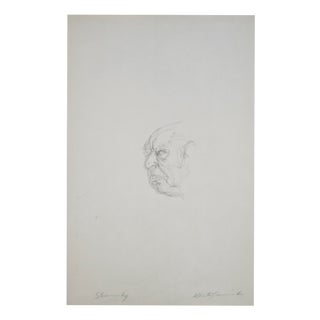 Alberto Giacometti, Head of Igor Stravinsky, 1963, Original Lithograph For Sale