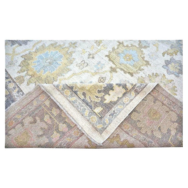 21st Century Turkish Oushak 10X14 Ash Brown, Buff & Khaki Handmade Area Rug #1144080 For Sale - Image 14 of 15