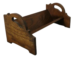 Oak Desk Top Book Trough with Handles, 1920s