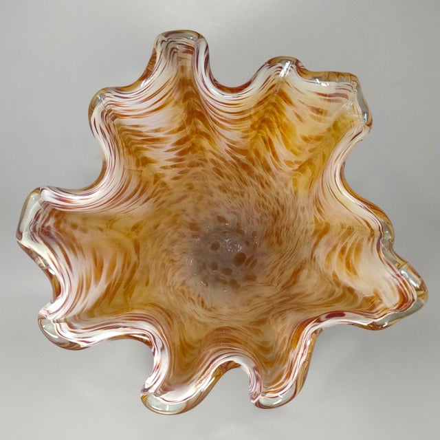 Murano Glass Draped Vase from Michielotto, Italy, 1970s For Sale - Image 6 of 7