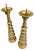 Hollywood Regency Vintage 20” Brass Turned Baluster Candlesticks, a Pair For Sale - Image 3 of 12