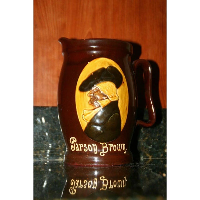 Brown Mid 19th Century Parson Brown Royal Doulton Kingsware Pitcher For Sale - Image 8 of 12