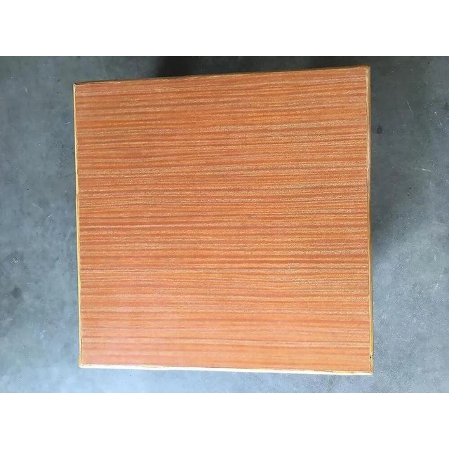 Mid-Century Modern 1950s Restored Rattan Coffee Table with Formica Top For Sale - Image 3 of 6