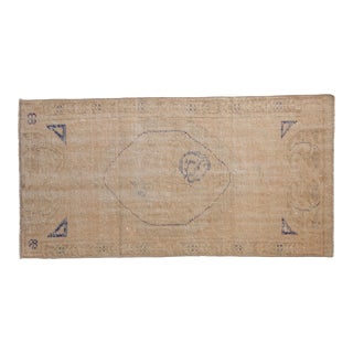 Vintage Distressed Oushak Rug Runner - 2'7" X 5'1" For Sale