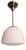Bauhaus Pendant Light in Chromed Metal with White Opaline Glass Globe, 1930s For Sale