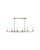 Jamie Young Jamie Young Linear 6 Light Chandelier in Brass For Sale - Image 4 of 4