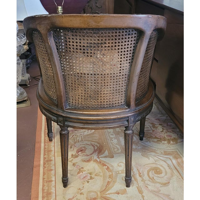 Exceptional Antique Louis XV Cane Bergere Chair For Sale - Image 9 of 12
