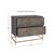 Showcasing understated style, this two drawer chest is layered in a dark walnut with gray glaze finished oak - accented...