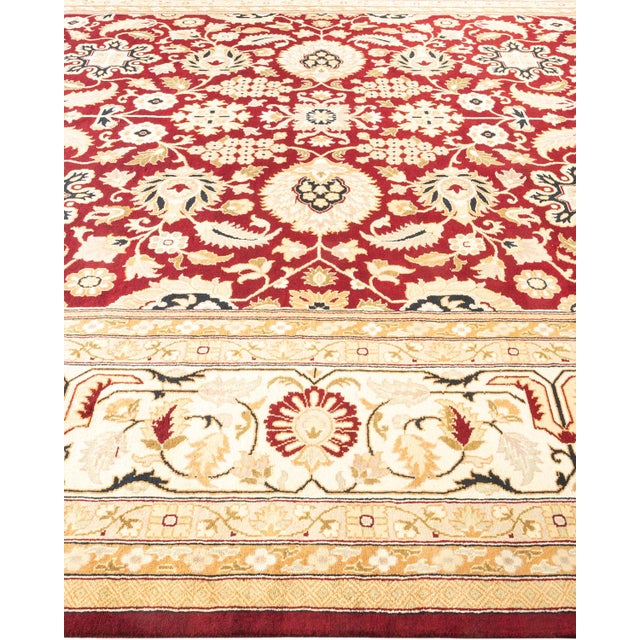 Solo Rugs Mogul, One-of-a-Kind Hand-Knotted Area Rug in Re, 9' 1" x 12' 3" For Sale - Image 4 of 8