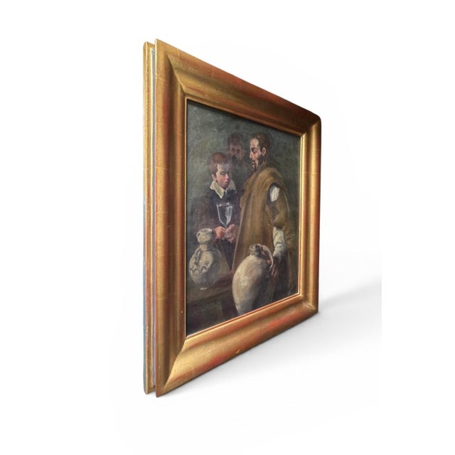 1960s After Diego Velázquez (1599–1660) — Hand-Painted Oil Copy, Signed & Dated 1964 For Sale - Image 5 of 10