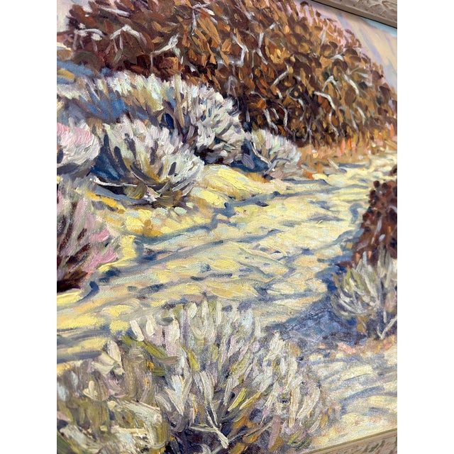 Vintage Plein Air California Desert Landscape Painting by Robert Arnett For Sale - Image 4 of 12