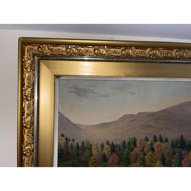 Early 20th Century Mountain Landscape Painting , Oil on Canvas, Attributed to Frederick Stymetz Lamb (1863-1928) For Sale - Image 10 of 12