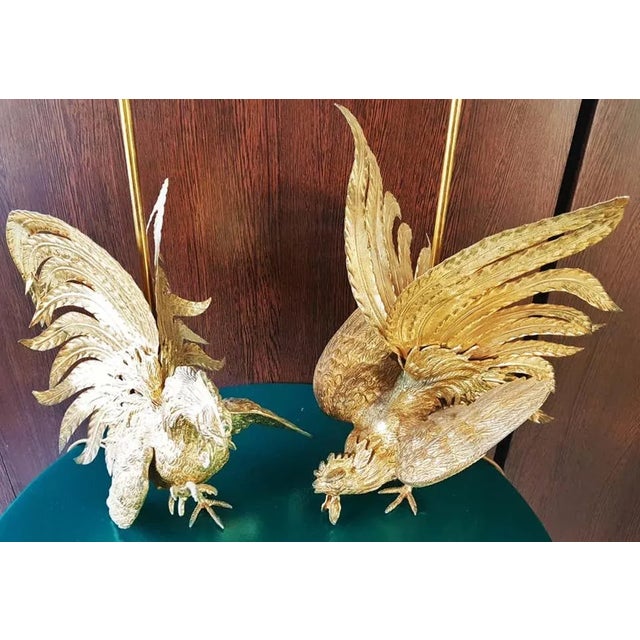 Brass Rooster Table Lamps, 1960s, Set of 2 For Sale - Image 17 of 18