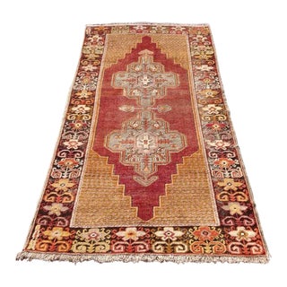 1960's Handknotted Rug - 48"x94" For Sale