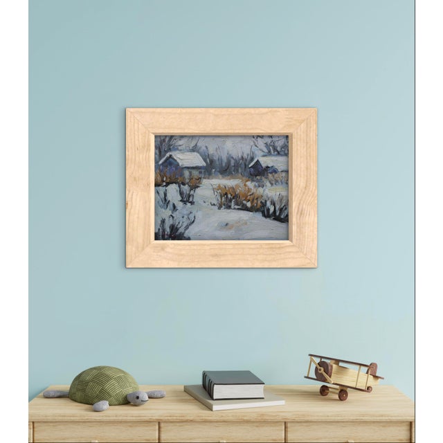 2020s Winterscapes — Winter Snowscape (Original Oil Painting) For Sale - Image 5 of 7