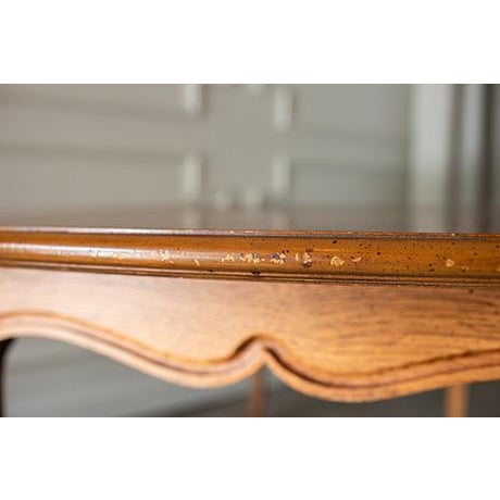 Vintage French Provincial Henredon Dining Table With Leaf For Sale - Image 13 of 17