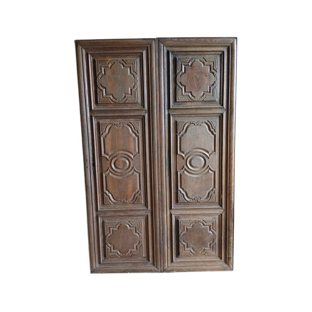 Early 18th Century Antique French Carved Wooden Doors, 1730 For Sale - Image 5 of 5