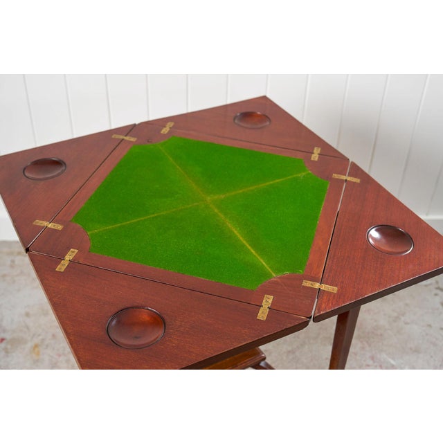 Edwardian Envelope Card Table For Sale - Image 13 of 18