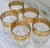 Culver Ltd. Mid 20th Century Hollywood Regency Set of 5 Culver Tyrol 22k Gold Footed Cocktail Glasses For Sale - Image 4 of 8