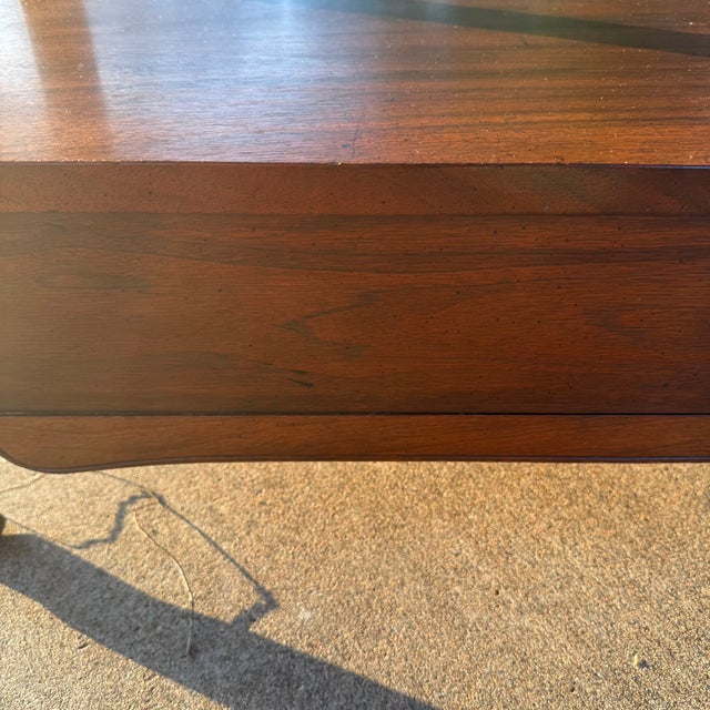 1980s Milling Road by Baker Furniture Cherry Telephone Table / Side Table With Tray Top For Sale - Image 15 of 18