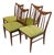 Four Attributed To Keller Furniture Oak Valkerie Ii Dining Chairs by Edmond J Spence MCM For Sale