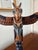 Gemstone Vintage Large Hand-Carved Wooden Totem 15” Pole by Ray Moore For Sale - Image 7 of 8
