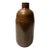 Late 19th Century Antique Salt-Glazed Brown Stoneware Utilitarian Bottle Vase For Sale