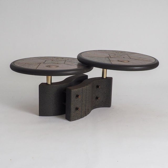 Postmodern Two-Tier Modular Brutalist Coffee Table by Paul Kingma, 1980s For Sale - Image 3 of 18